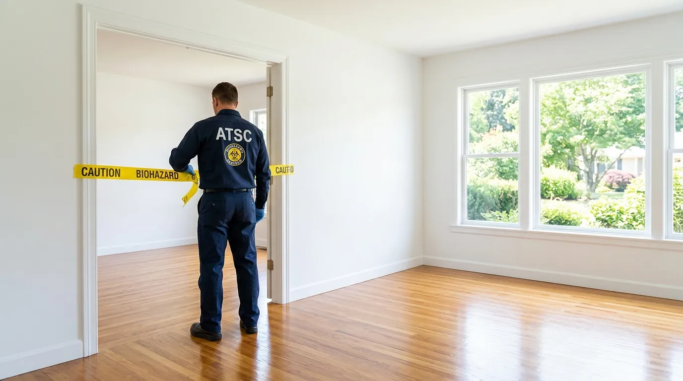 Certified biohazard cleanup crew performing Crime Scene Cleanup in Hyde Park